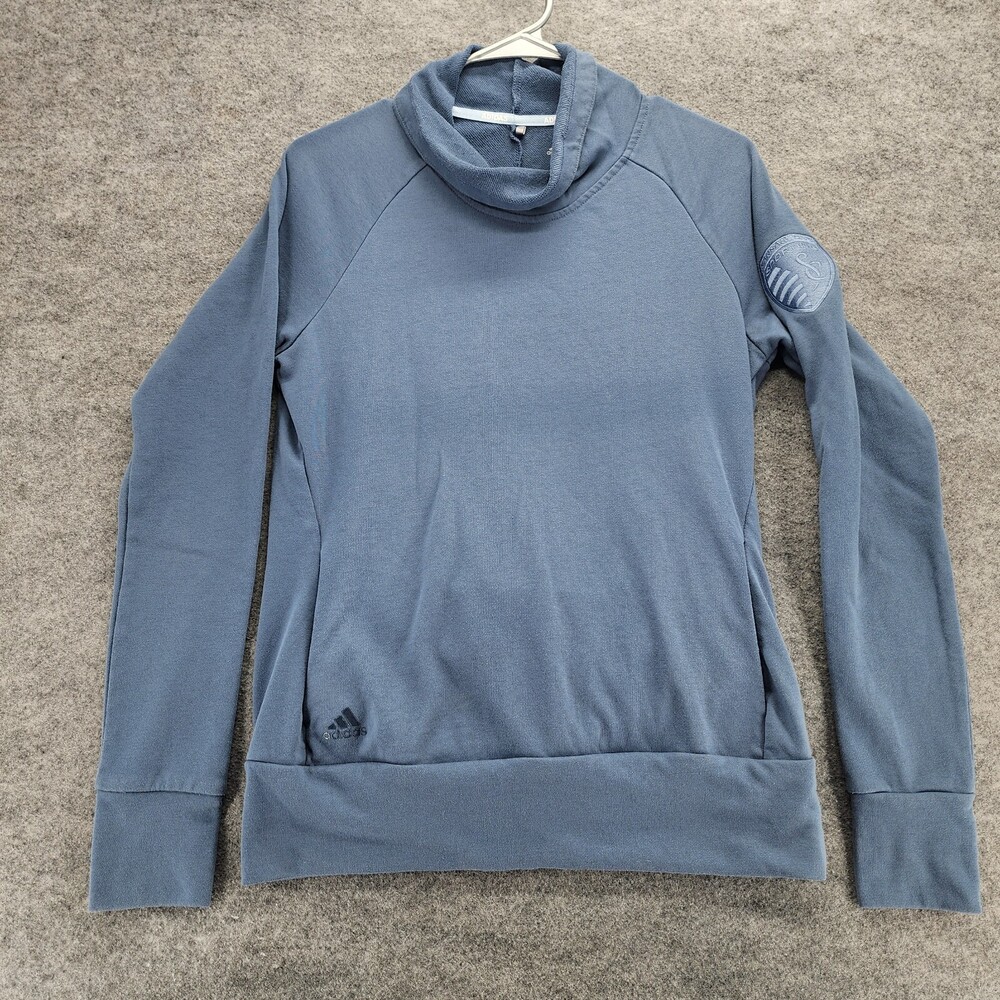 Sporting Kansas City Sweatshirt Womens Small Adidas Long Sleeve Blue
